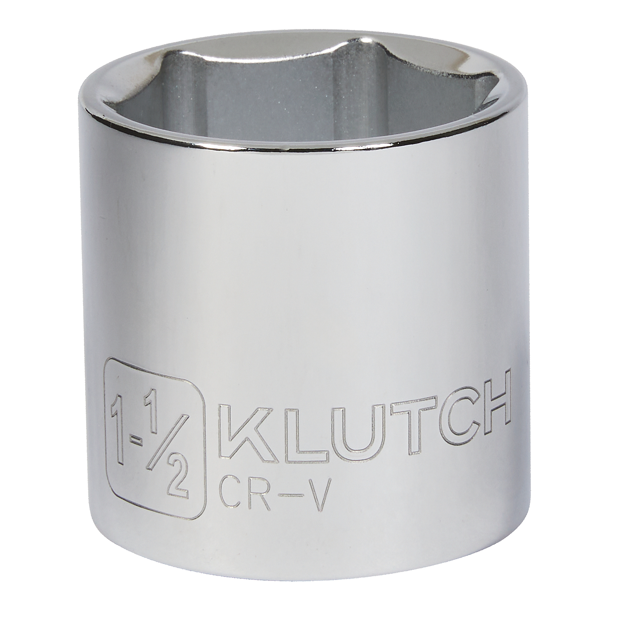 Klutch 1/2in.-Drive Socket, 1-1/2in., SAE, 6 Point, Alloy Steel